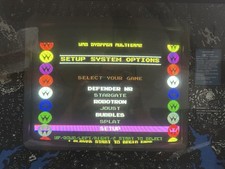 JROK WILLIAMS MULTI GAME ARCADE in DEFENDER CABINET CRT Joust Robotron Stargate picture