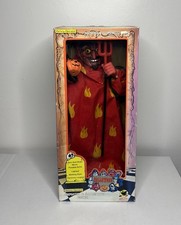Vintage 1993 Holiday Creations Animated Halloween Devil Figure Light Up Boxed picture