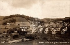 Birdseye Wainwright Ohio Mining Town New Philadelphia 1908 RPPC Postcard COPY picture