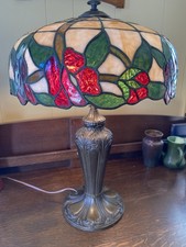 Antique JA Whaley Leaded Glass Shade Art Nouveau Base Tiffany Arts & Crafts Era picture