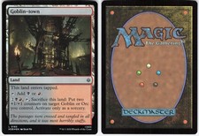 GOBLIN-TOWN 183 LAND THE HOBBIT MAGIC: THE GATHERING FOIL NM picture