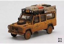 1/64 Land Rover Defender 1989 Camel Trophy Winner Uk Weathering Painted Right Ha picture