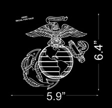 United States Marine Corps Custom Color HD Military Marines Cool Decal Sticker picture