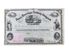 1874 Union Passenger Railway Company of Pennsylvania Capital Stock Certificate picture