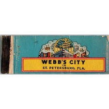 Webb's City Drug Store St. Petersburg FL Advertising Matchbook Cover MM9-9 picture