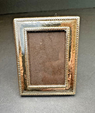 Vtg Italian Paterna & Livi Silver Picture Frame  3.3x2.5 Pic. picture