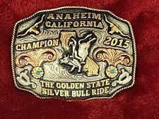 BULLRIDING PRO RODEO CHAMPION TROPHY BUCKLE☆ANAHEIM CALIFORNIA☆2015☆RARE☆416 picture