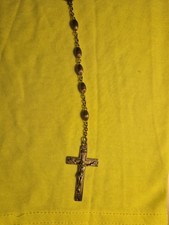 Vintage Goldi Kaplan Sweden Sterling Silver Rosary Crucifix Fluted Beads 23g 30