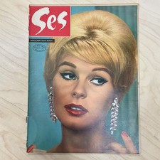 Rare 1962 Turkish SES Magazine Ingrid Goude Cover picture