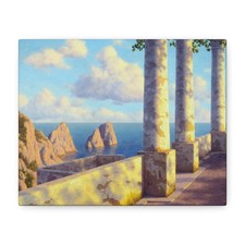 Ivan Fedorovich Choultse (1874-1939) Soir A Capri - Canvas Wall Art picture