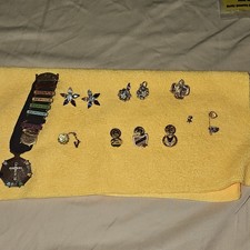 Vtg Masonic Fraternal & Girl Scout Lot OES 50&60 Pins Gold Filled Robbins Simons picture