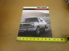 1988 Dodge Ramcharger suv truck sales brochure 8 pg ORIGINAL picture