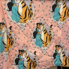 Disney 1990’s  Princess Jasmine & Rajah Reversible Comforter Twin.No holes picture