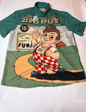 Big Boy Green Advertising Button-Down Shirt Character Graphic picture