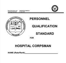 1,311 Page Navy Corpsman PQS SICK CALL SCREENER COURSE Guide & Lesson Plan on CD picture