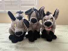 RARE 2011 Authentic Disney Store The Lion King Banzai Shenzi Ed Plush Hyena Set picture