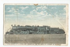 Postcard: Mallet Articulated Comp. Locomotive, 3000 engine; #H-2043; Fred Harvey picture