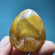 158Ct Heal Rare Clear Natural color Rutile Crystal Quartz Reiki Specimen pendant picture