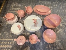 Vintage Sun Valley MELMAC Pink Melamine Dinnerware Set 45 Pc Mid Century USA picture