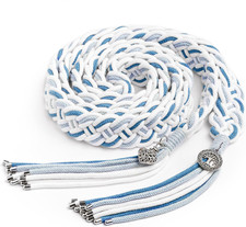 Handmade Celtic Wedding Handfasting Cord 100% Cotton Blue Gift Box picture