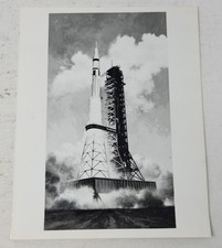 1975 NASA Press Photograph Apollo-Soyuz Test Project Rocket Artist Concept... picture