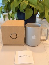 Apple Hasami Porcelain Large Gray Mug from Apple Park Cupertino, CA picture