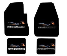 For Plymouth Road Runner 4 speed manual Floor Mats carpet Black set of 4 1968-75 picture