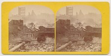 BOSTON FIRE SV - Summer Street towards Chauncey - c1872 picture