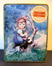 1993 M.J. Hummel Apple Tree Girl HUM 141 Stationery Tin Sealed Goebel Vintage picture
