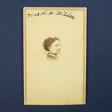 CDV Photograph Mrs. D. W. Wilder Wife of Founder of Republican Party Kansas 1859 picture