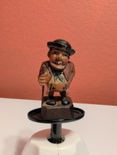 Anri Vintage Wood Carved man with pole picture
