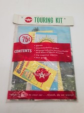 Vintage 1950s NOS Flying A Touring Kit Games, Accommodations Guide, Atlas Guide picture