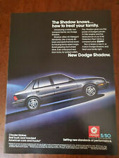 1987 1988 1989 1990 1991 DODGE SHADOW Shelby CSX turbo 5 speed 2.2 2.5 2 door  picture