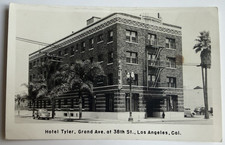 c1930s RPPC Hotel Tyler Grand Ave 38th St Los Angeles California CA Postcard picture