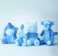 Disney D23 Winnie the Pooh Blue Color Drench Plush Set Eeyore Tigger Piglet picture