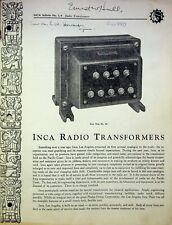 PHELPS DODGE COPPER PRODUCTS CORP CATALOG INCA TRANSFORMERS RADIO picture