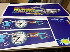 Data East Back to the Future Pinball Machine cabinet Decal Set picture