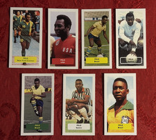 PELE FOOTBALL-SOCCER-SANTOS-BRAZIL-NEW YORK-USA -7 CARDS-RARE U.K. ISSUE-NM+MINT picture