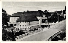 Postcard Döbeln in Saxony, Stadtbad, bridge lot - 3645710 picture
