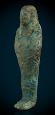 Ancient Antiques Egyptian Ushabti Shabti Artifact Figurine circa 300 BC picture