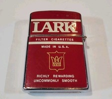 Vintage LARK Cigarette Lighter  Advertising Viet Nam War Era Penguin Japan picture
