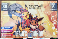 4 BOXES - 2026 BOX POKEMON COSTUMES OF THE WORLD Crystal Cards - 120 Packs Peru picture