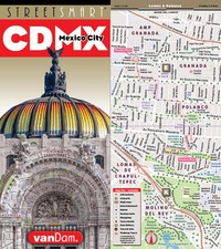 Streetsmart Mexico City Map by Vandam â€“ Laminated City Center Street Map of... picture