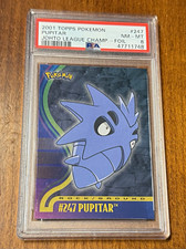 Topps 2001 Pokémon Pupitar #247 Johto League Champ Foil PSA 8 Trading Card picture