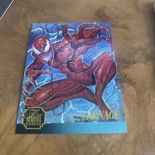 #2 CARNAGE 1995 Flair Marvel Annual CHROMIUM picture