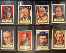 1952 Topps Look ’N See Lot of 8 Vintage Cards Historical Figures picture