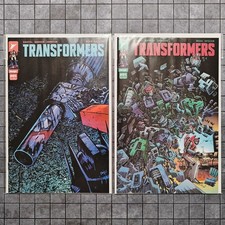 Transformers #5 [A & B) - 1st Print Variant Cover Set Lot - UNREAD - NEW - NM picture