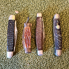 Vintage Pocket Knife Lot of 4 - 1940s-50s Camillus, Utica Kutmaster, Imperial picture