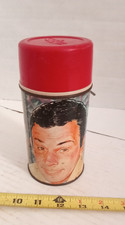 Vintage 1966 Don Adams Get Smart Metal Thermos Bottle w/ Cup, No Lunchbox. picture