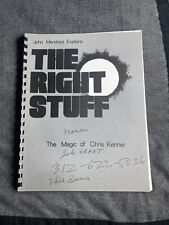 ￼￼🔥Chris KENNER Lecture Notes THE RIGHT STUFF Card & Coin Magic RARE🔥 picture